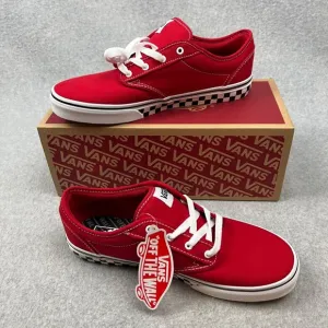 Vans Color Block Checker Sidewall Classic Canvas Sneakers Size 7 Youth