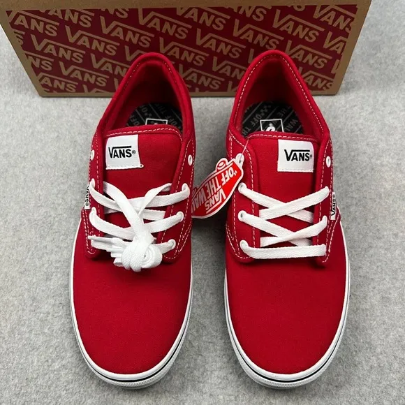 Vans Color Block Checker Sidewall Classic Canvas Sneakers Size 7 Youth
