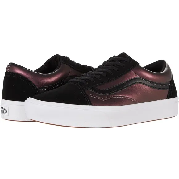 Vans Comfycush Old Skool Skate Shoes, Mens 6 Wms 7.5 Mystic Metallic Purple