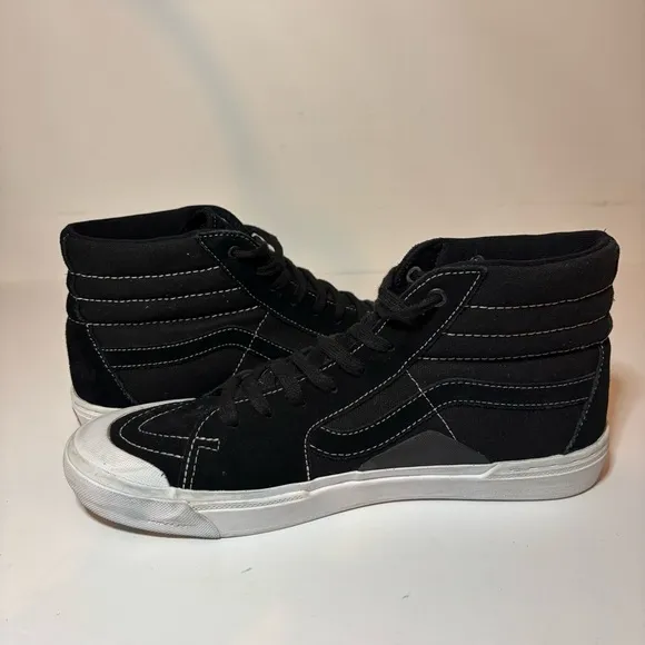 Vans – Demolition Pro BMX  High Top Sneakers – Black White Canvas – Men’s Sz 11