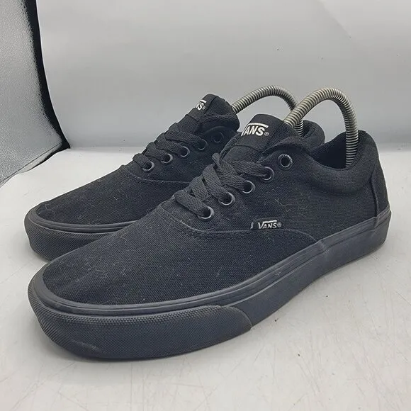 Vans Doheny Mens 8 Triple Black Sneaker Shoes Skateboarding Casual Walking