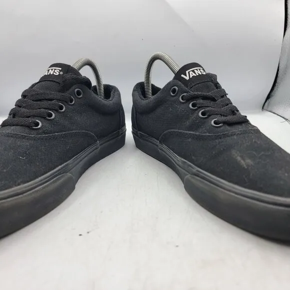 Vans Doheny Mens 8 Triple Black Sneaker Shoes Skateboarding Casual Walking