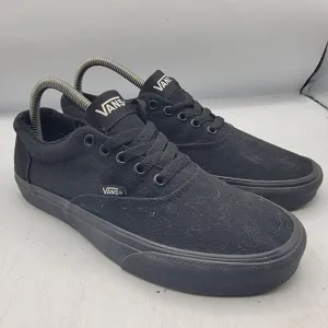 Vans Doheny Mens 8 Triple Black Sneaker Shoes Skateboarding Casual Walking