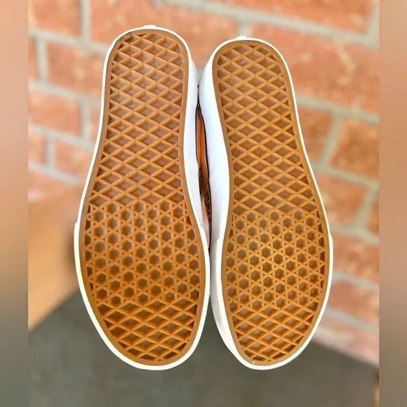 VANS Era Off the Wall Logo Mix Tangerine/Black Sneakers Mens 6 Womens 7.5