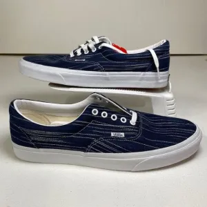 Vans Era Striped Navy‎ Canvas Sneakers Unisex Skate Shoes Size 13
