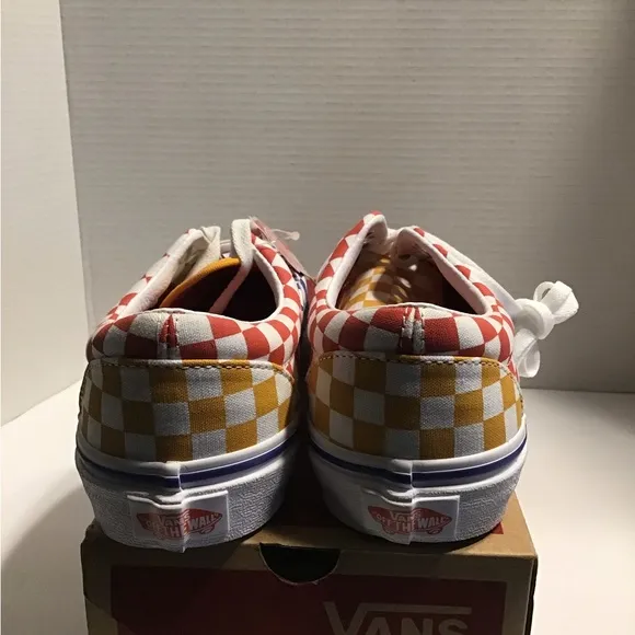Van’s Era Tri-Checkerboard Kids Sneakers (NWT)