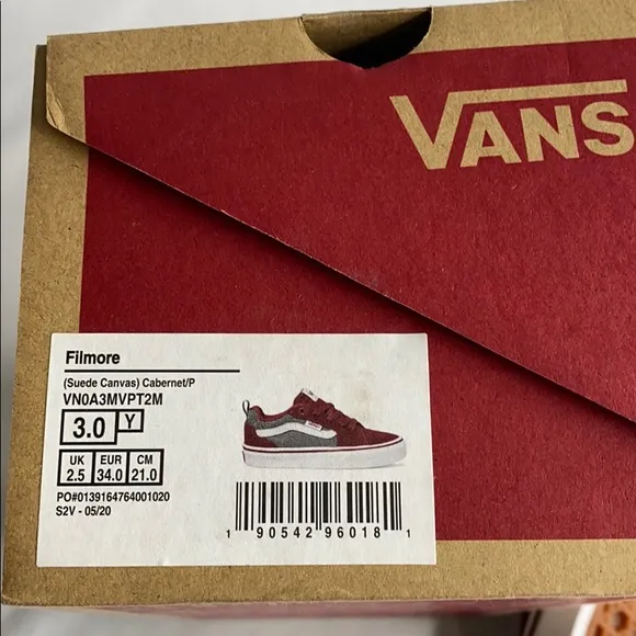 VANS FILMORE CANVAS SNEAKERS KIDS
