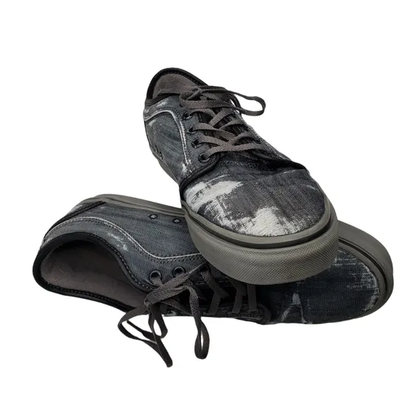 VANS | Gray Distressed Canvas Ultracush Pro Skateboard Streetwear Sneakers Men 9