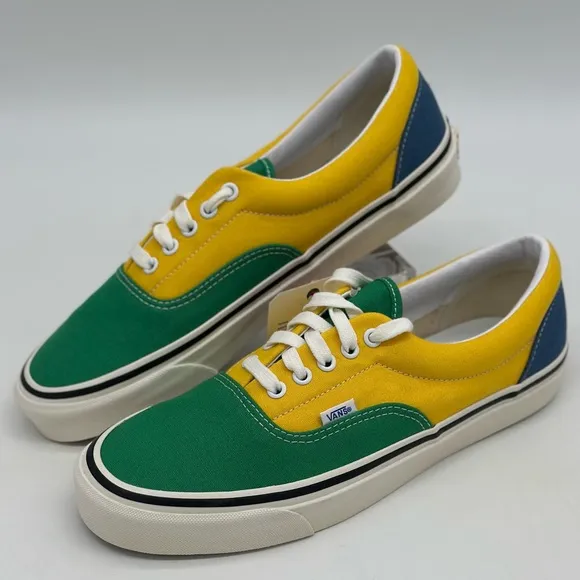 Vans Green and Yellow Sneakers