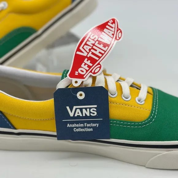 Vans Green and Yellow Sneakers
