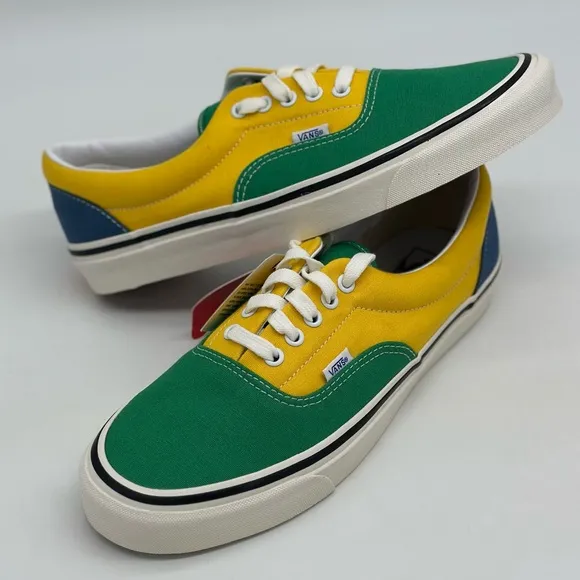 Vans Green and Yellow Sneakers