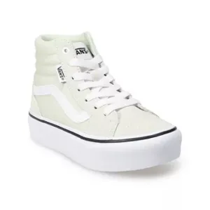 Vans hi tops Platform sneakers lace up New mint green