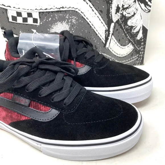 VANS Kyle Walker Corduroy Shoes Black Suede Low Top Women's Sneakers VN0A5JIEX4C