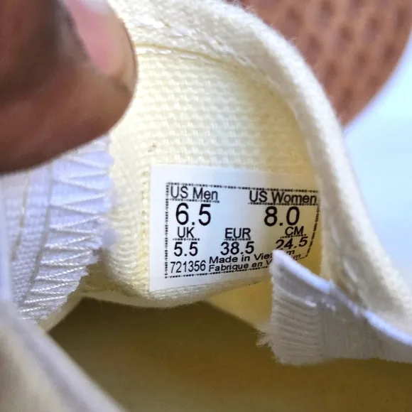 Vans Lace free Classic Canvas Vanilla Cream Sneakers 8
