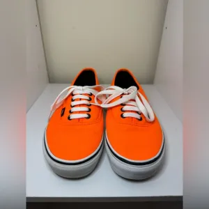 Vans Lace Up Sneakers Women’s size 9 men’s size 7.5 orange