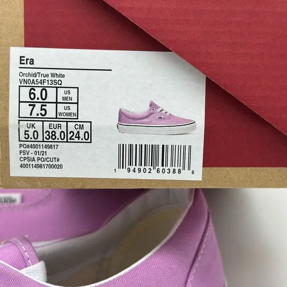 Vans Lavender Canvas Sneakers