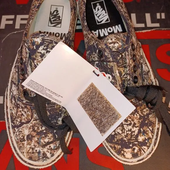 Vans Men's 5.5/Women's 7 Authentic MOMA Jackson Pollock Sneakers VN0A2Z5I18K