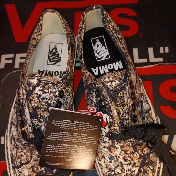 Vans Men's 5.5/Women's 7 Authentic MOMA Jackson Pollock Sneakers VN0A2Z5I18K