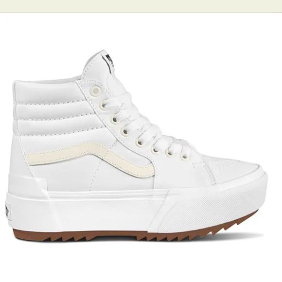 Vans Men’s Sk8-Hi Stacked (Canvas) True WhiteVN0A4BTWL5R Platforms Sneakers