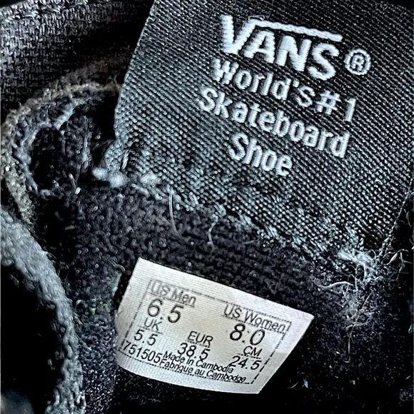 Vans Men's SK8 Reissue Black/Gum Canvas Hi Top Sneakers