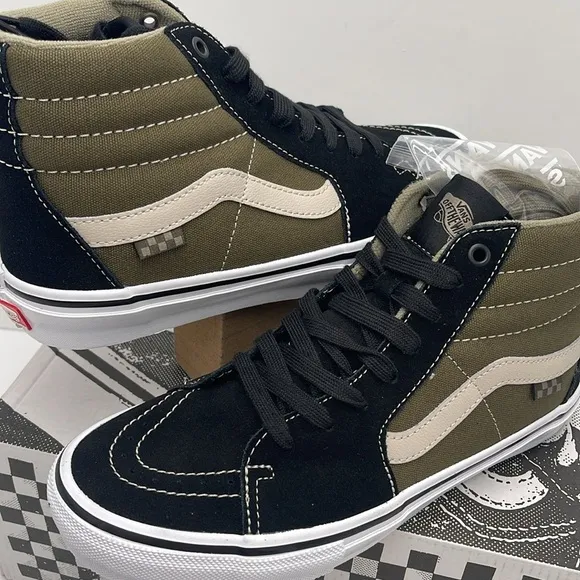 Vans Men’s Skate Sk8-Hi Black/OliveVN0A5FCCBKO Sneakers
