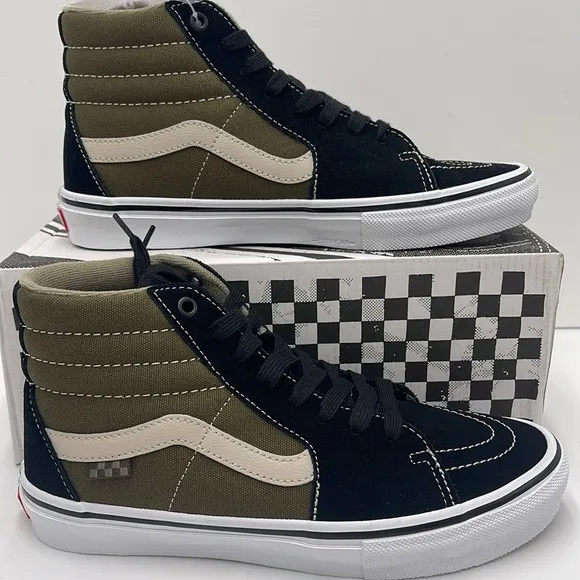 Vans Men’s Skate Sk8-Hi Black/OliveVN0A5FCCBKO Sneakers