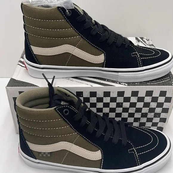 Vans Men’s Skate Sk8-Hi Black/OliveVN0A5FCCBKO Sneakers