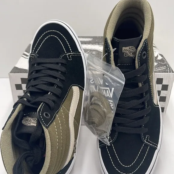 Vans Men’s Skate Sk8-Hi Black/OliveVN0A5FCCBKO Sneakers
