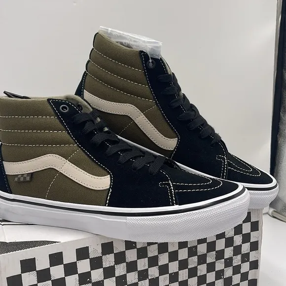 Vans Men’s Skate Sk8-Hi Black/OliveVN0A5FCCBKO Sneakers