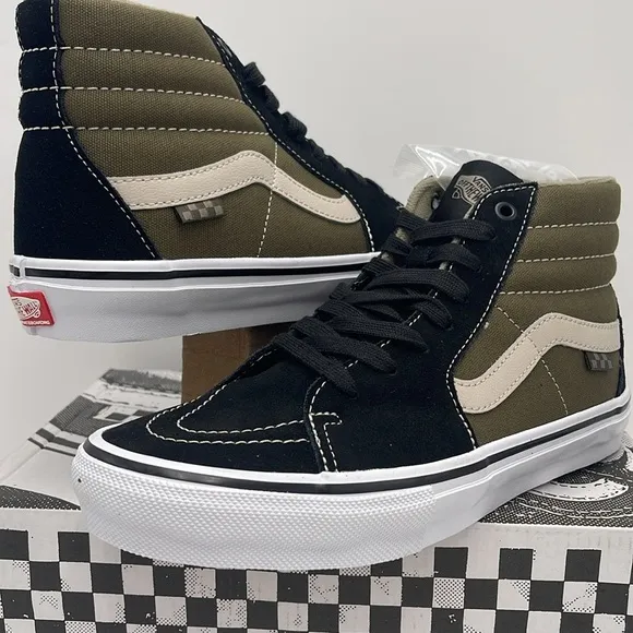 Vans Men’s Skate Sk8-Hi Black/OliveVN0A5FCCBKO Sneakers