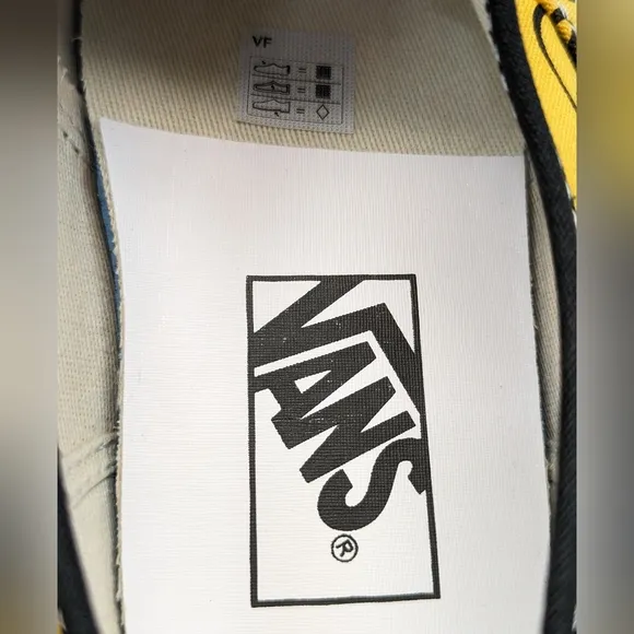 Vans Mooneyes Authentic 44D Anaheim Factory Yellow Black Canvas Casual Sneakers