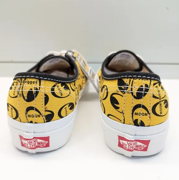 Vans Mooneyes Authentic 44D Anaheim Factory Yellow Black Canvas Casual Sneakers