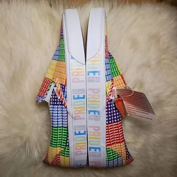 Vans NWT Unisex Pride Classic Slip-On Multicolor Sneakers Size M 11.5 W 13
