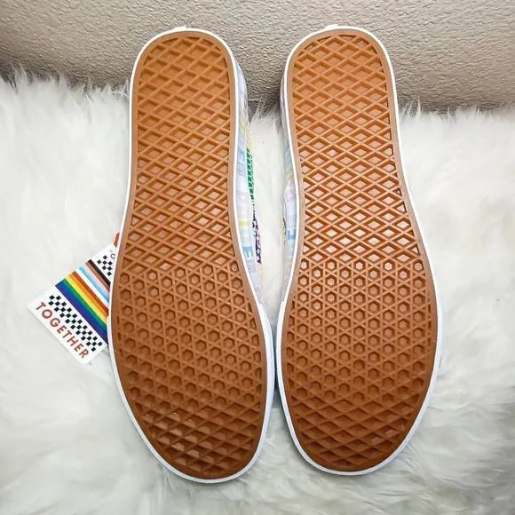Vans NWT Unisex Pride Classic Slip-On Multicolor Sneakers Size M 11.5 W 13