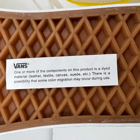 VANS OLD SCHOOL YELLOW GLOBAL SNEAKERS, CANVAS &amp; SUEDE LEATHER TOP, M8.5, W10