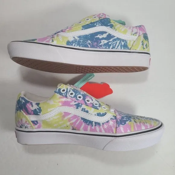 Vans Old Skool Comfycush Tie Dye Sneakers Women Size 9.5 Men Size 8