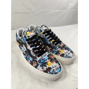 Vans Old Skool Custom Aloha Print Canvas Sneakers Women's Size 8