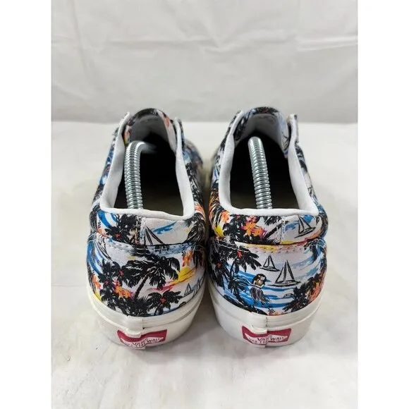 Vans Old Skool Custom Aloha Print Canvas Sneakers Women's Size 8