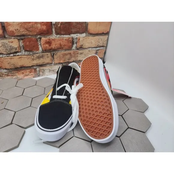 VANS Old Skool Flame Sneakers Low Top Suede Canvas Men's Size 12 VN0A38G1PHN