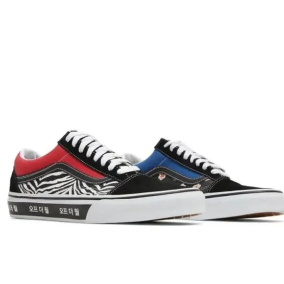 Vans Old Skool Korean Typography Uniquely Rare Sneakers Size10