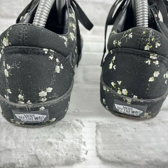 Vans Old Skool Midnight Floral Canvas Women's Size 8.5 Skate Sneakers