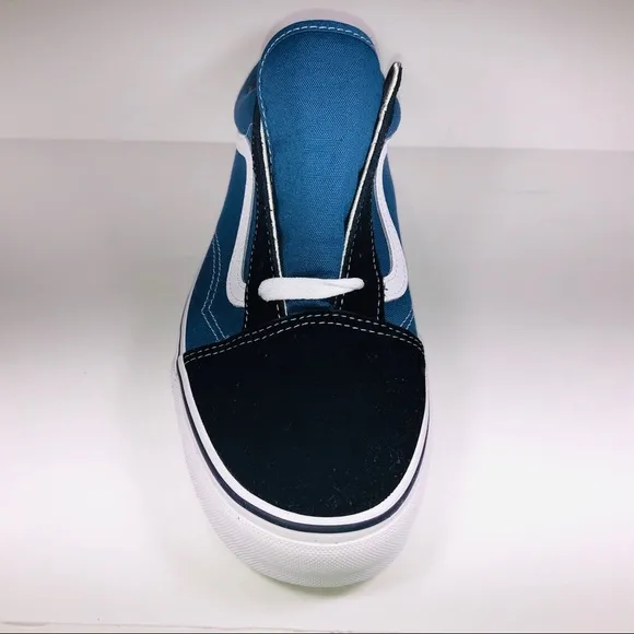 VANS Old Skool Navy Blue White Skateboard Sneakers