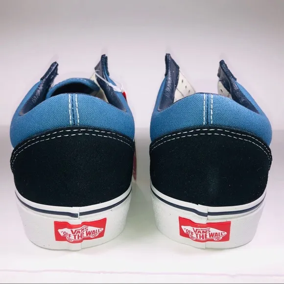 VANS Old Skool Navy Blue White Skateboard Sneakers