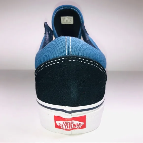 VANS Old Skool Navy Blue White Skateboard Sneakers
