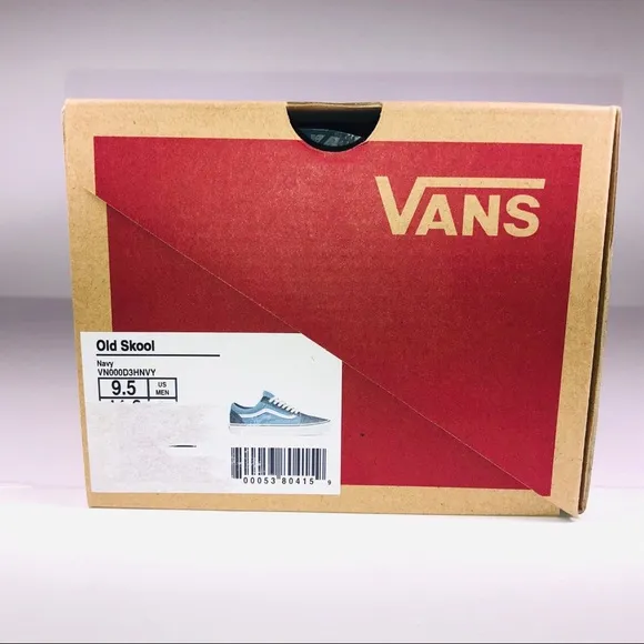 VANS Old Skool Navy Blue White Skateboard Sneakers