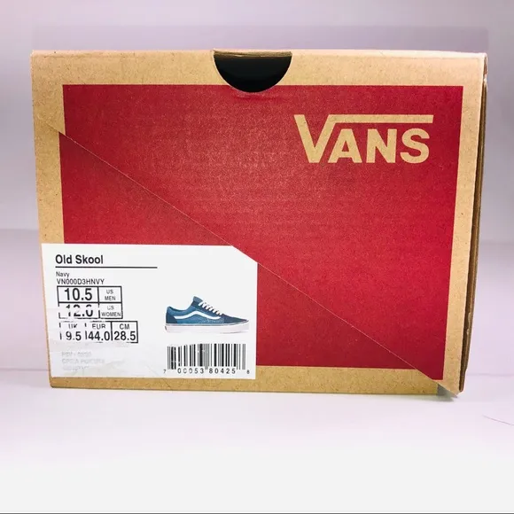 VANS Old Skool Navy Blue White Skateboard Sneakers