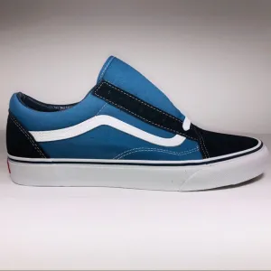 VANS Old Skool Navy Blue White Skateboard Sneakers