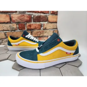Vans Old Skool Pro Men Sz 9.5 Oakland A's Seattle Super Sonics Rare Green Yellow