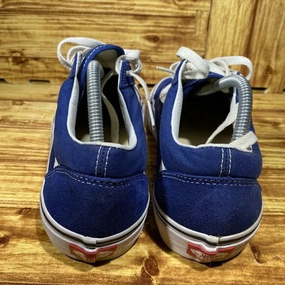 VANS Old Skool Sneakers Navy Blue Canvas Suede Sneakers Men's Size 9,5/ W 10