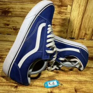 VANS Old Skool Sneakers Navy Blue Canvas Suede Sneakers Men's Size 9,5/ W 10